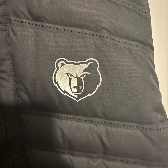 Nike Memphis Grizzlies Puffer Black Hooded Jacket with Logos XLT - Picture 2 of 8